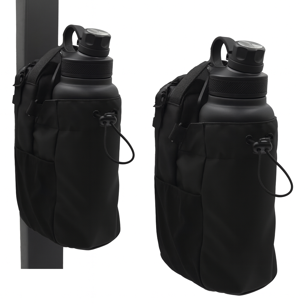 Svart Magnetisk Gymväska